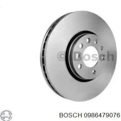 0986479076 Bosch freno de disco delantero