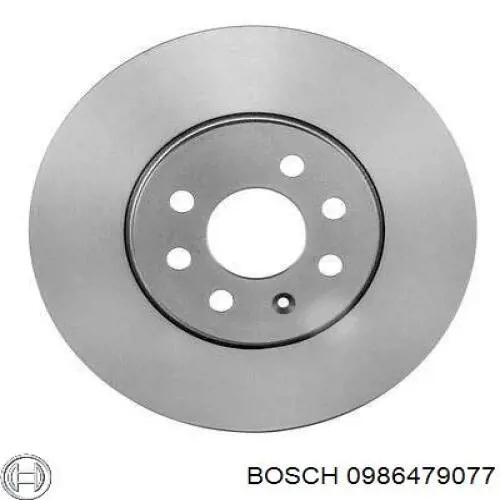 0986479077 Bosch freno de disco delantero