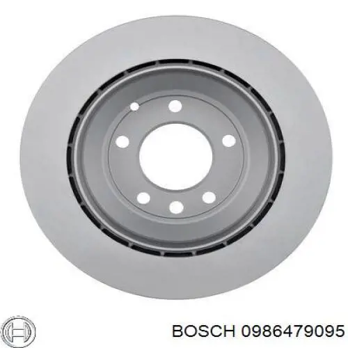 0986479095 Bosch disco de freno trasero