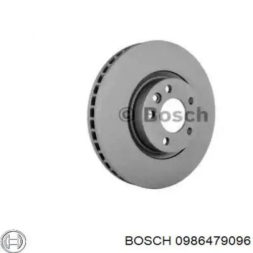 0 986 479 096 Bosch freno de disco delantero