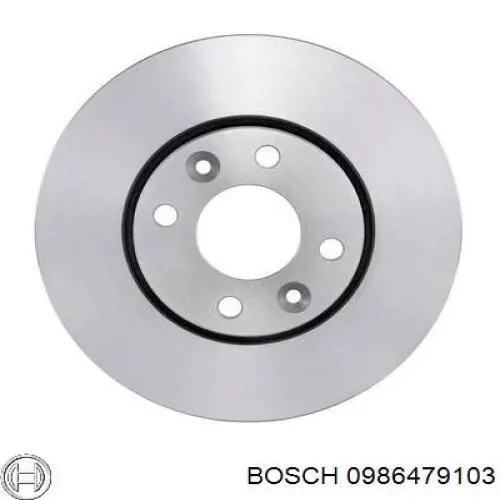 0986479103 Bosch freno de disco delantero