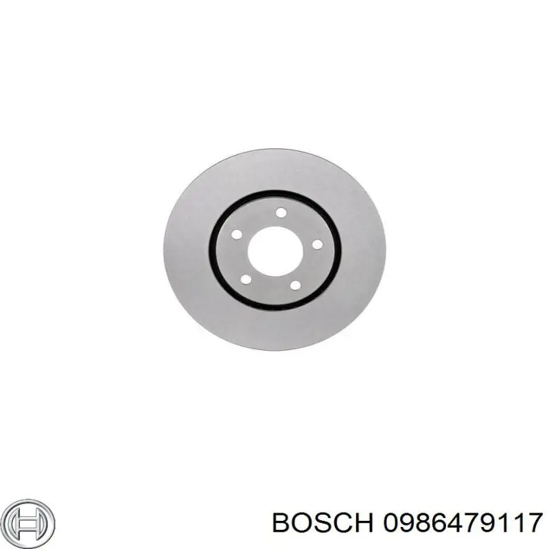 0986479117 Bosch freno de disco delantero