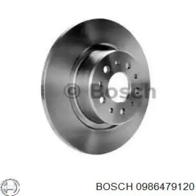 0 986 479 120 Bosch disco de freno trasero