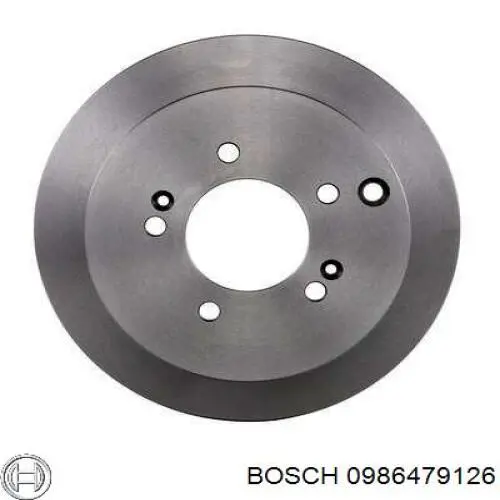 0986479126 Bosch disco de freno trasero