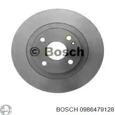 0 986 479 128 Bosch disco de freno trasero