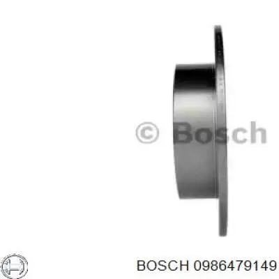 0986479149 Bosch disco de freno trasero