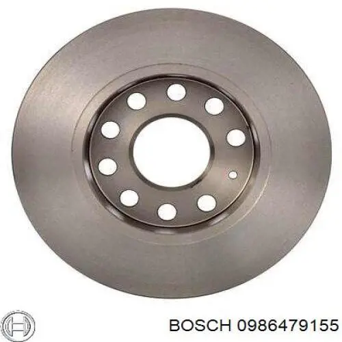 0986479155 Bosch disco de freno trasero