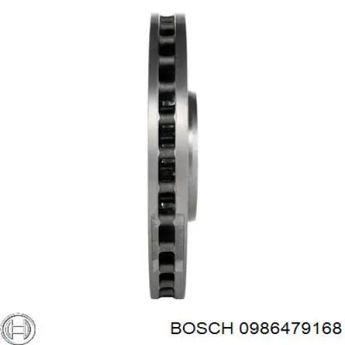 0 986 479 168 Bosch freno de disco delantero