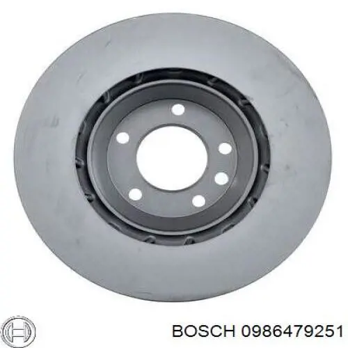 0986479251 Bosch freno de disco delantero