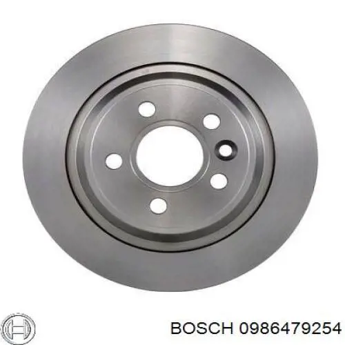 0986479254 Bosch disco de freno trasero