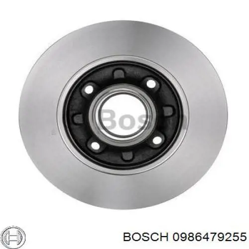 0986479255 Bosch disco de freno trasero