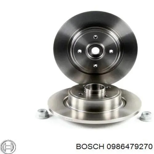 0986479270 Bosch disco de freno trasero