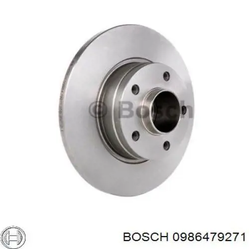 0986479271 Bosch disco de freno trasero