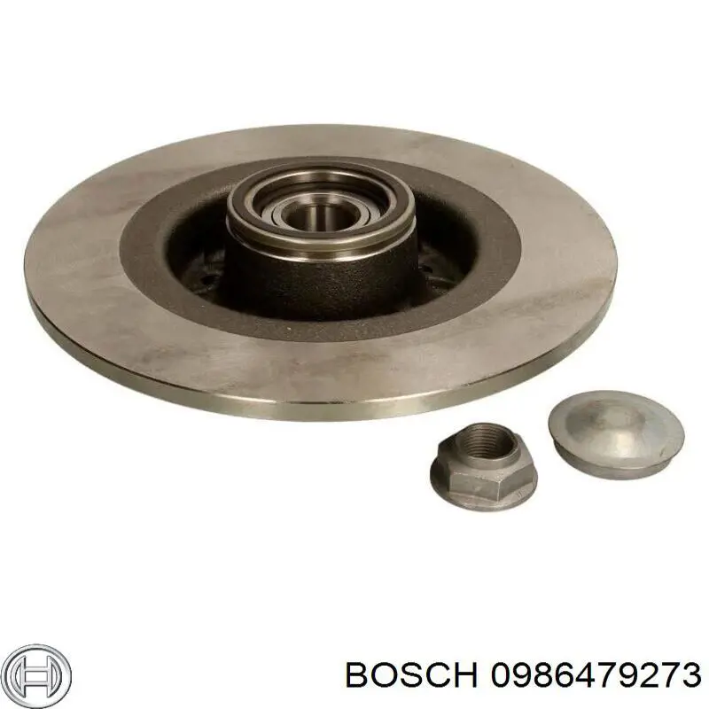 0986479273 Bosch disco de freno trasero