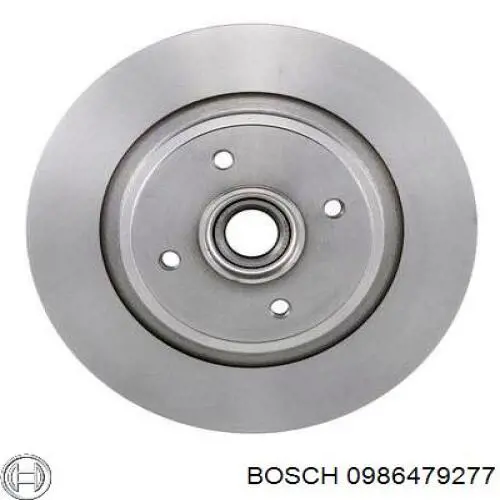 0986479277 Bosch disco de freno trasero