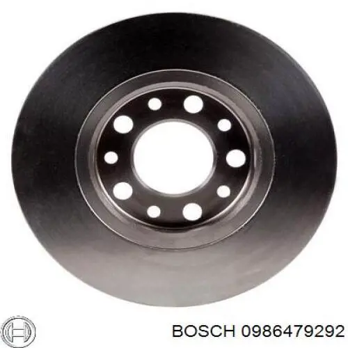 0986479292 Bosch disco de freno trasero