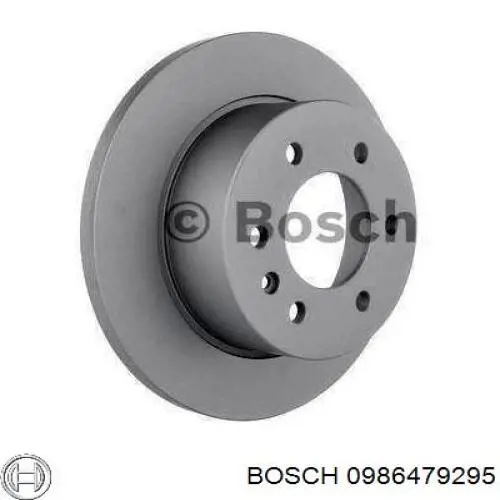 0986479295 Bosch disco de freno trasero