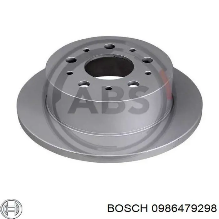 0986479298 Bosch disco de freno trasero