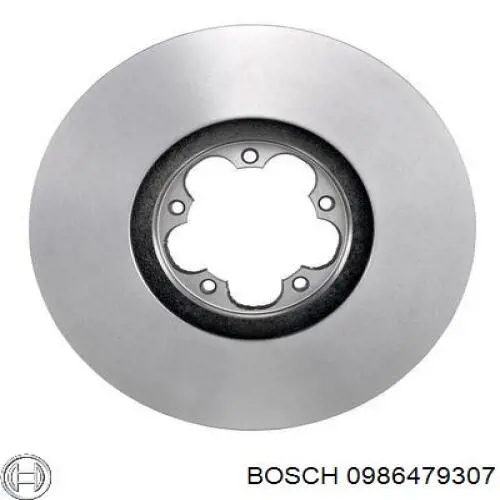 0986479307 Bosch freno de disco delantero