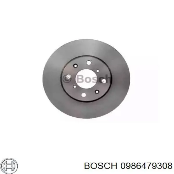 0986479308 Bosch freno de disco delantero