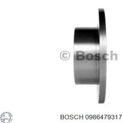 0986479317 Bosch disco de freno trasero