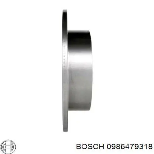 0986479318 Bosch disco de freno trasero