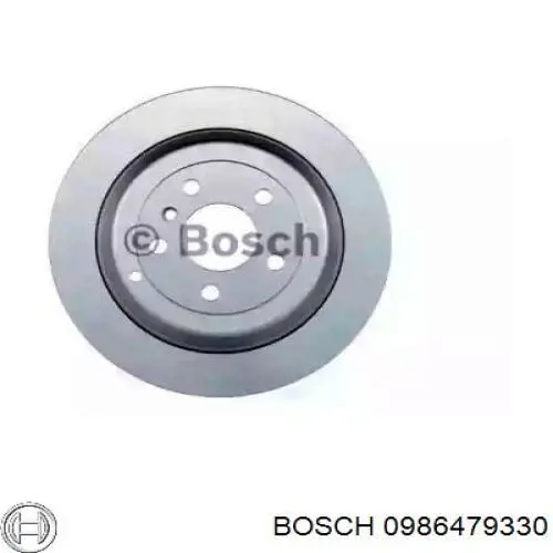 0986479330 Bosch disco de freno trasero