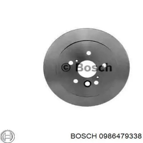 0986479338 Bosch disco de freno trasero