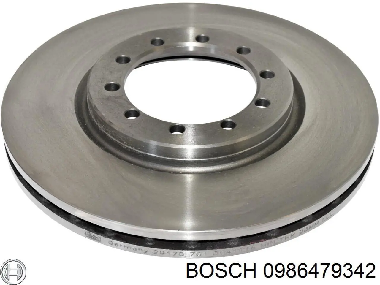 0986479342 Bosch freno de disco delantero