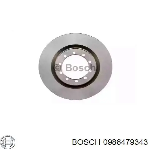 0 986 479 343 Bosch freno de disco delantero