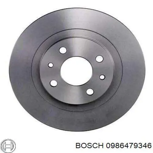 0986479346 Bosch freno de disco delantero