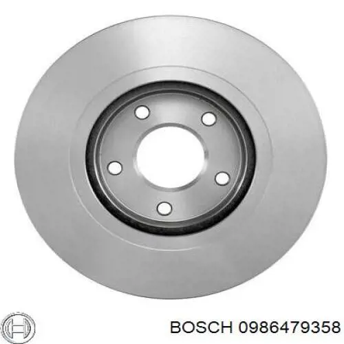 0986479358 Bosch freno de disco delantero