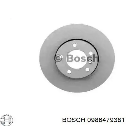 0986479381 Bosch freno de disco delantero