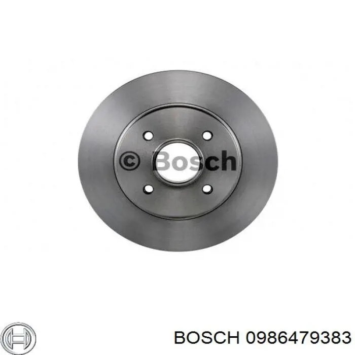 0986479383 Bosch disco de freno trasero