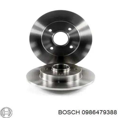 0986479388 Bosch disco de freno trasero