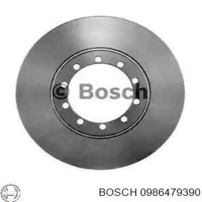 0986479390 Bosch disco de freno trasero