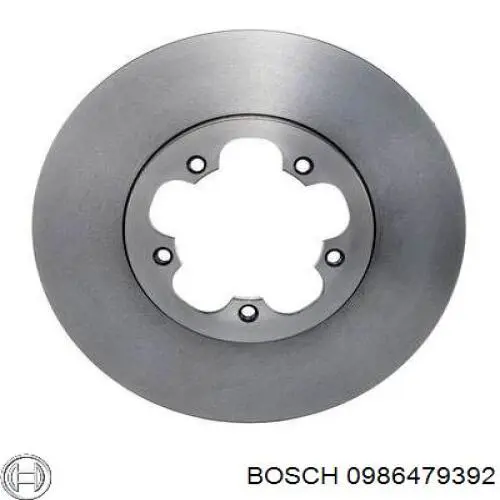 0986479392 Bosch freno de disco delantero