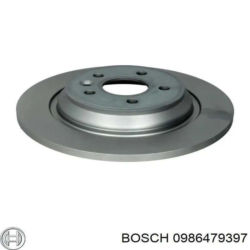 0986479397 Bosch disco de freno trasero