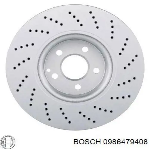 0 986 479 408 Bosch freno de disco delantero