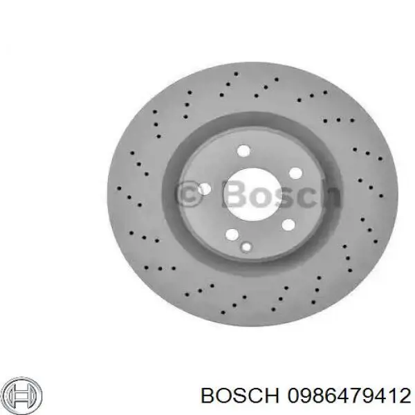 0986479412 Bosch freno de disco delantero