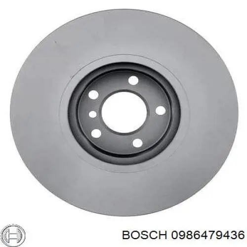 0986479436 Bosch freno de disco delantero