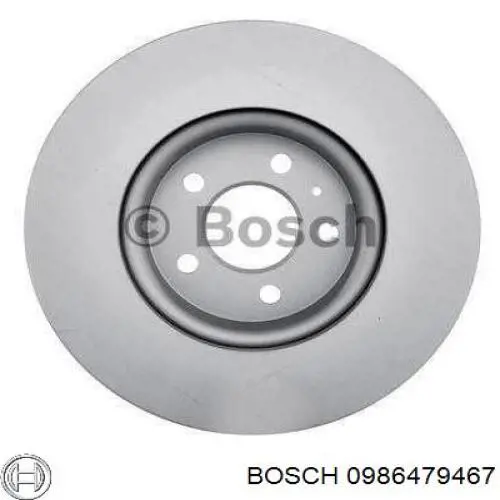 0986479467 Bosch freno de disco delantero