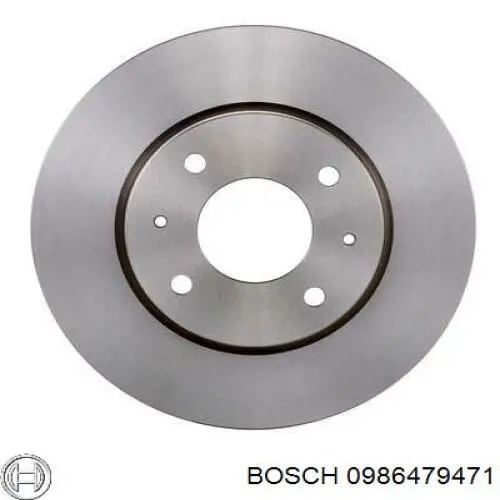 0986479471 Bosch freno de disco delantero