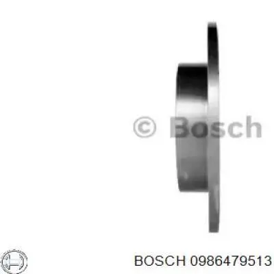 0986479513 Bosch disco de freno trasero