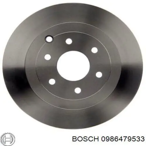 0986479533 Bosch disco de freno trasero