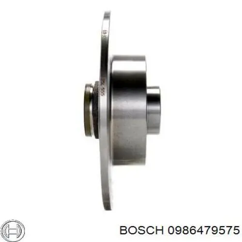 0986479575 Bosch disco de freno trasero