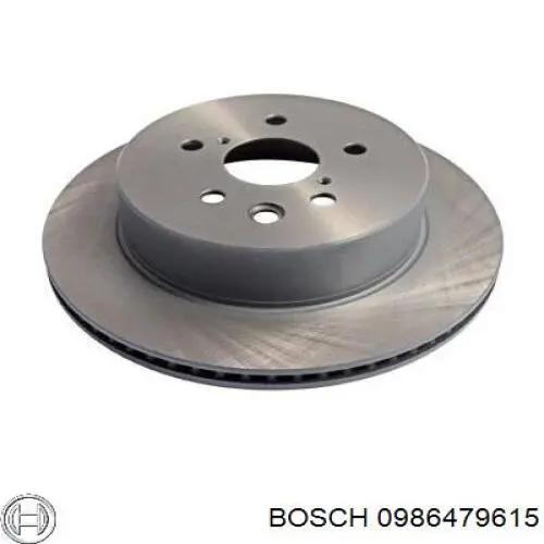 0986479615 Bosch disco de freno trasero