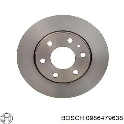 0986479638 Bosch disco de freno trasero