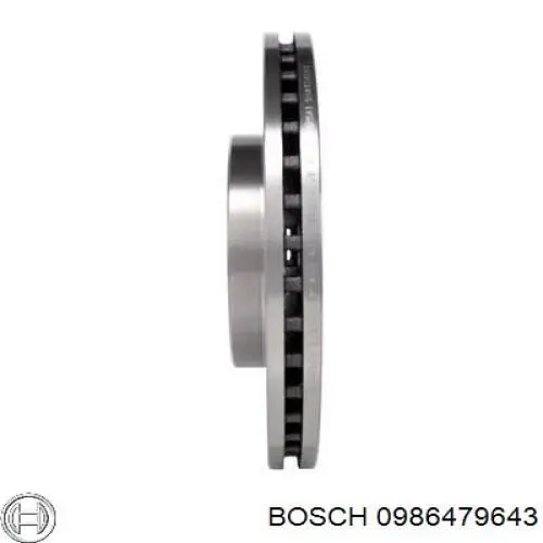 0986479643 Bosch freno de disco delantero