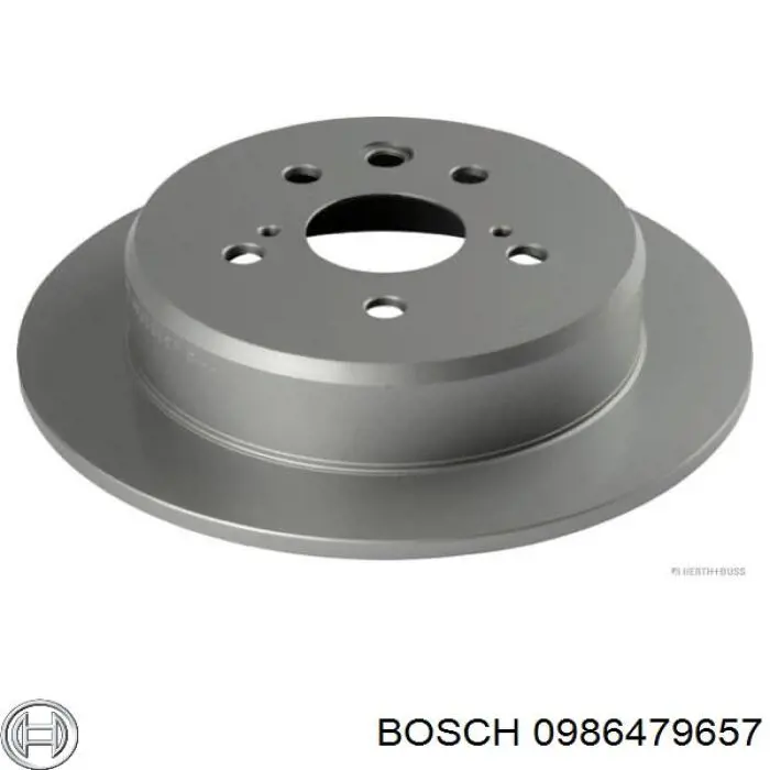 0986479657 Bosch disco de freno trasero